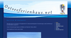 Desktop Screenshot of ostseeferienhaus.net